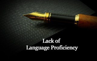 3. lack of language proficiency